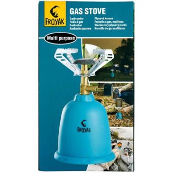 FROYAK Campingkocher Gaskocher Gaskartuschen Butan Gas 190g EN417 Notkocher + Gas.